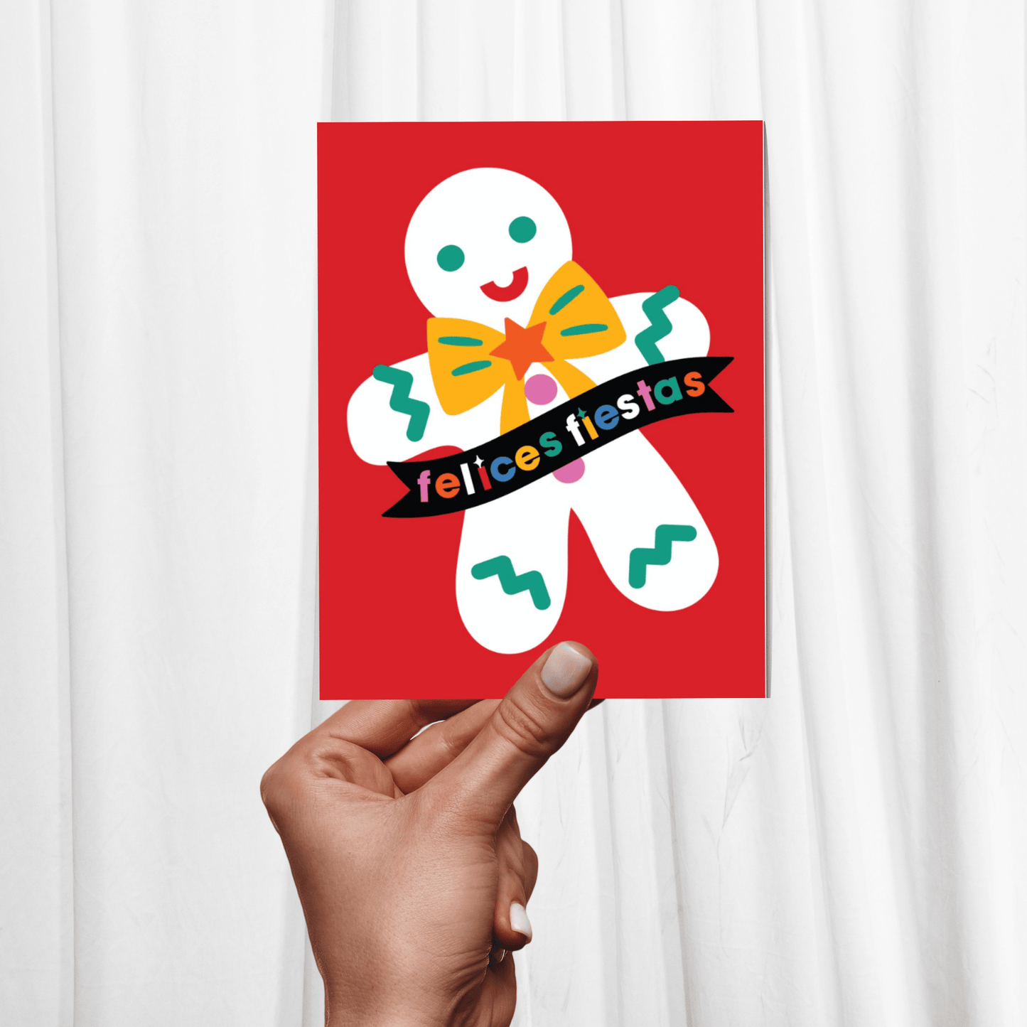 Ginger Bread Christmas Card - Spanish | Latina Artist