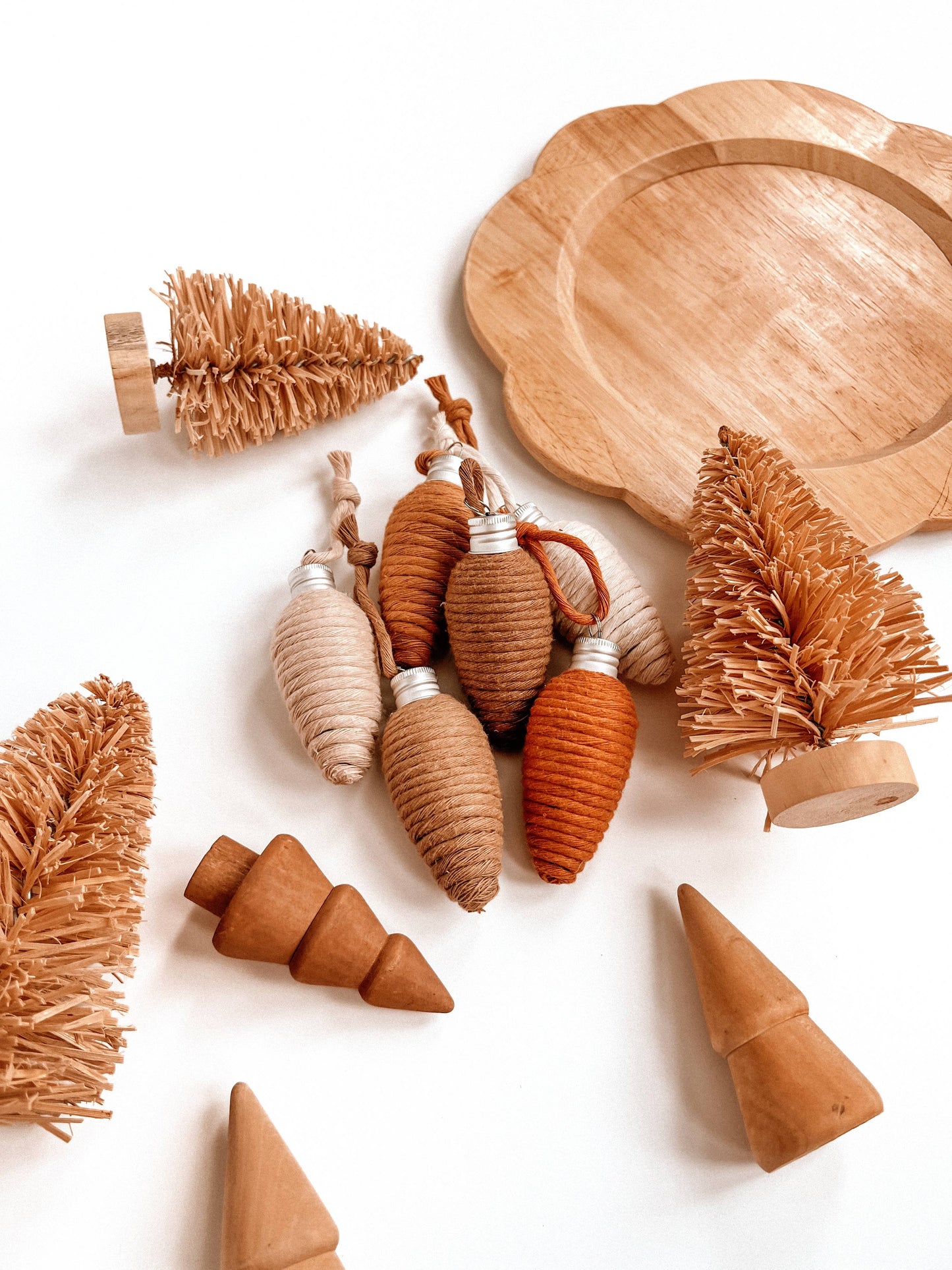 Macrame Ornament | Wrapped Bulb | Boho Christmas Tree Decor