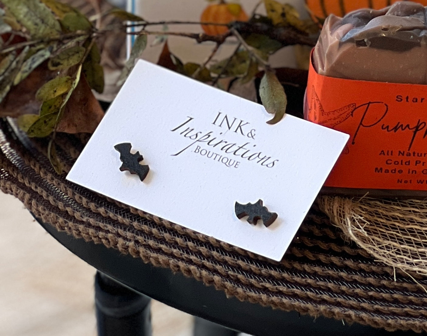 Bat Stud Earrings