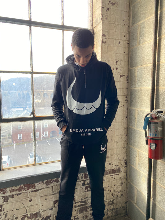 Umoja Unisex Black Jogger Pants- Origin 2021