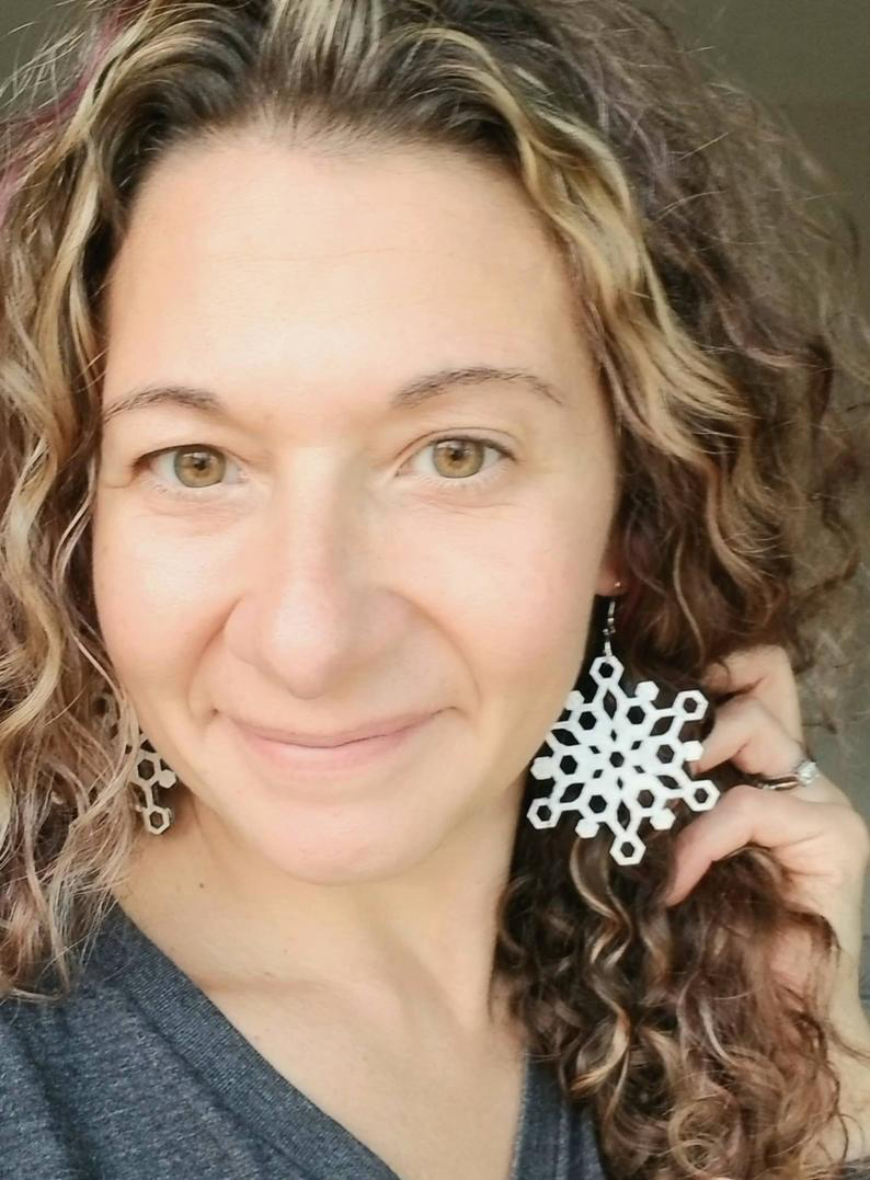 CRYSTAL Snowflake EARRINGS