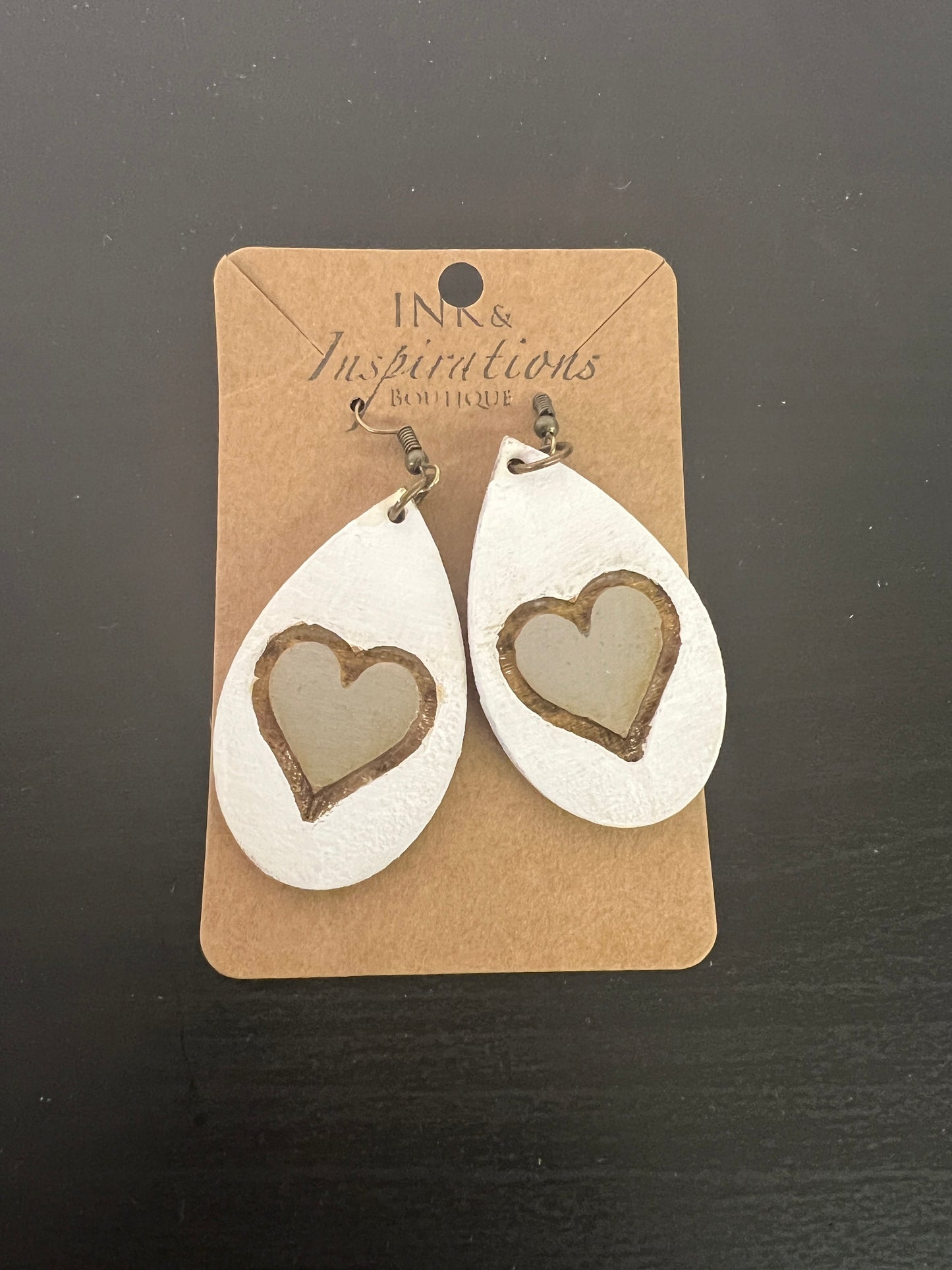 Heart Drop Earrings