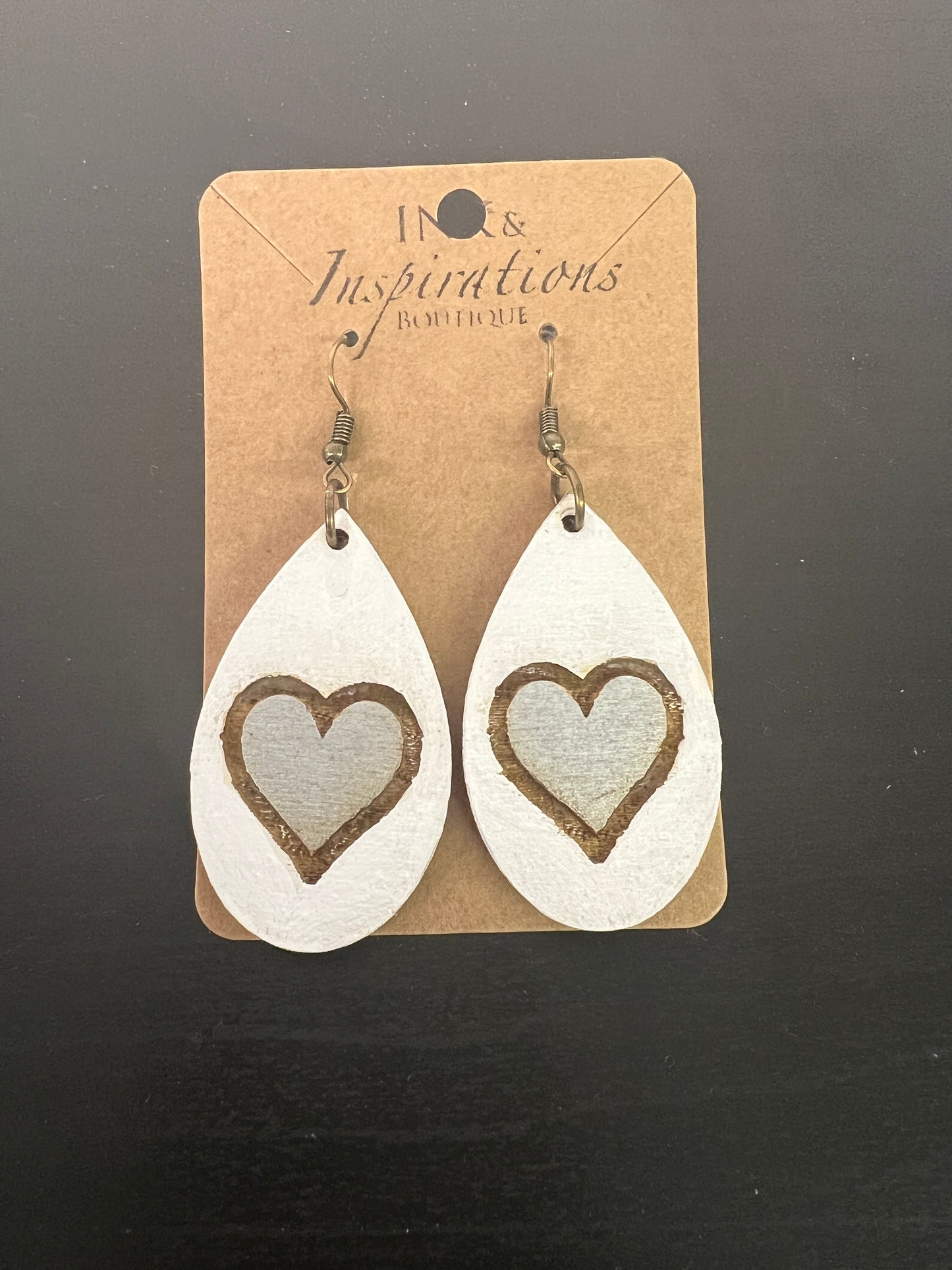 Heart Drop Earrings