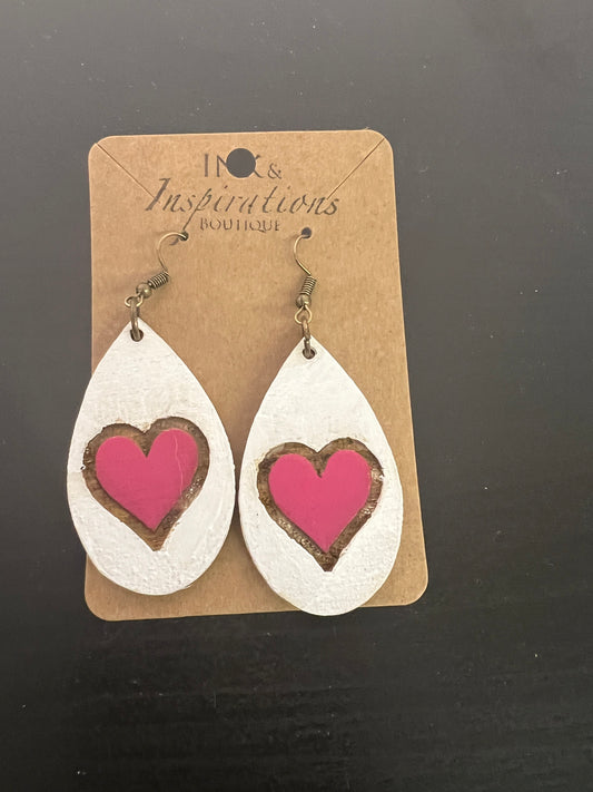 Heart Drop Earrings