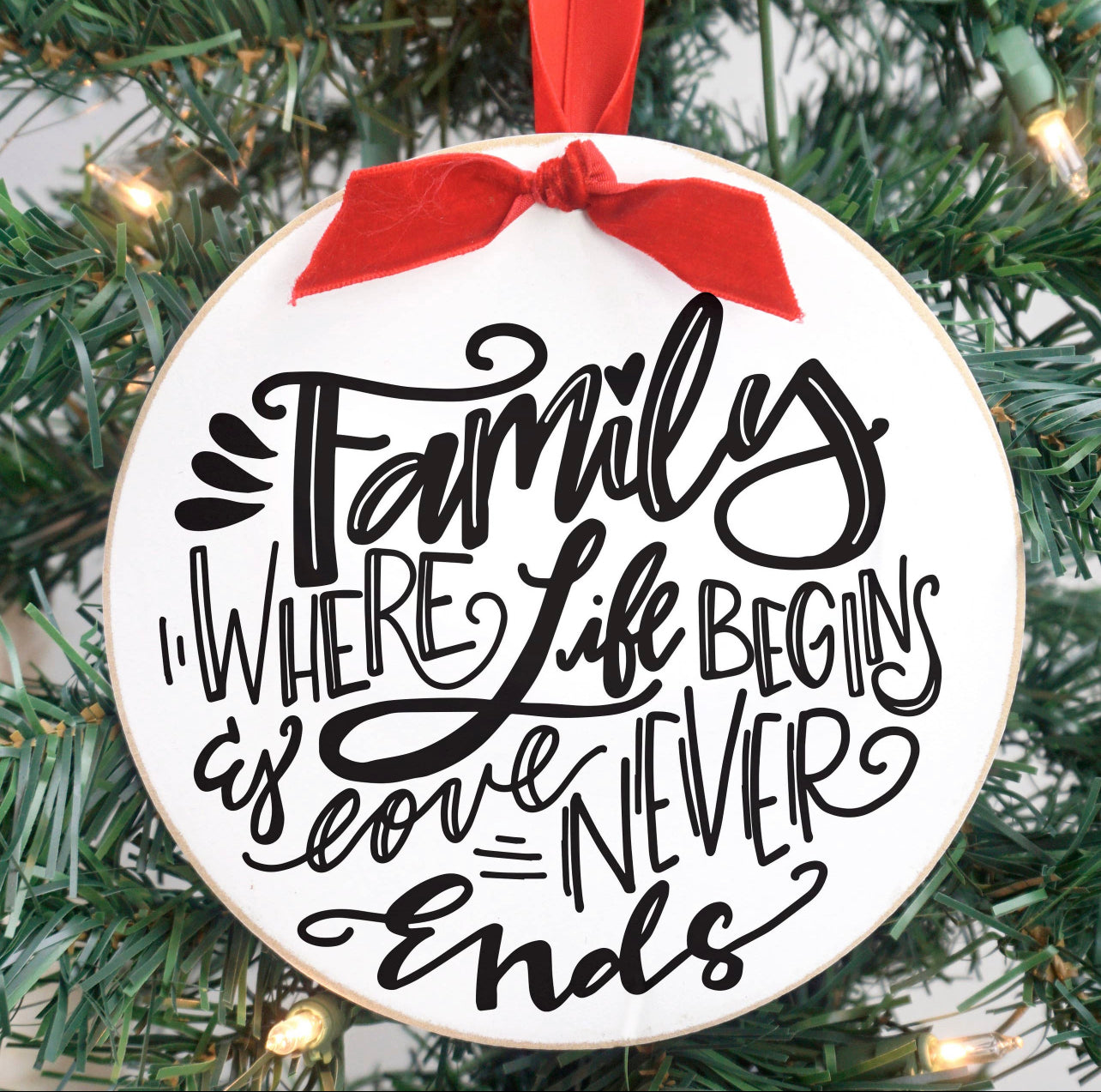 Family Wooden Ornament