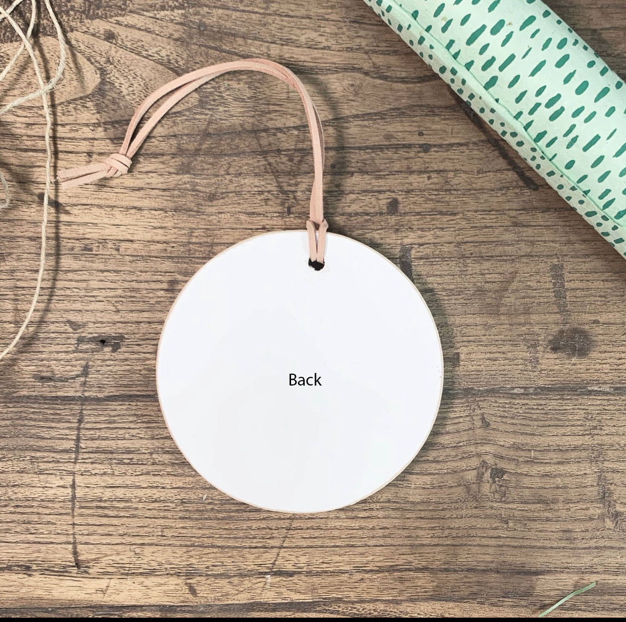 Let It Snow Wooden Ornament