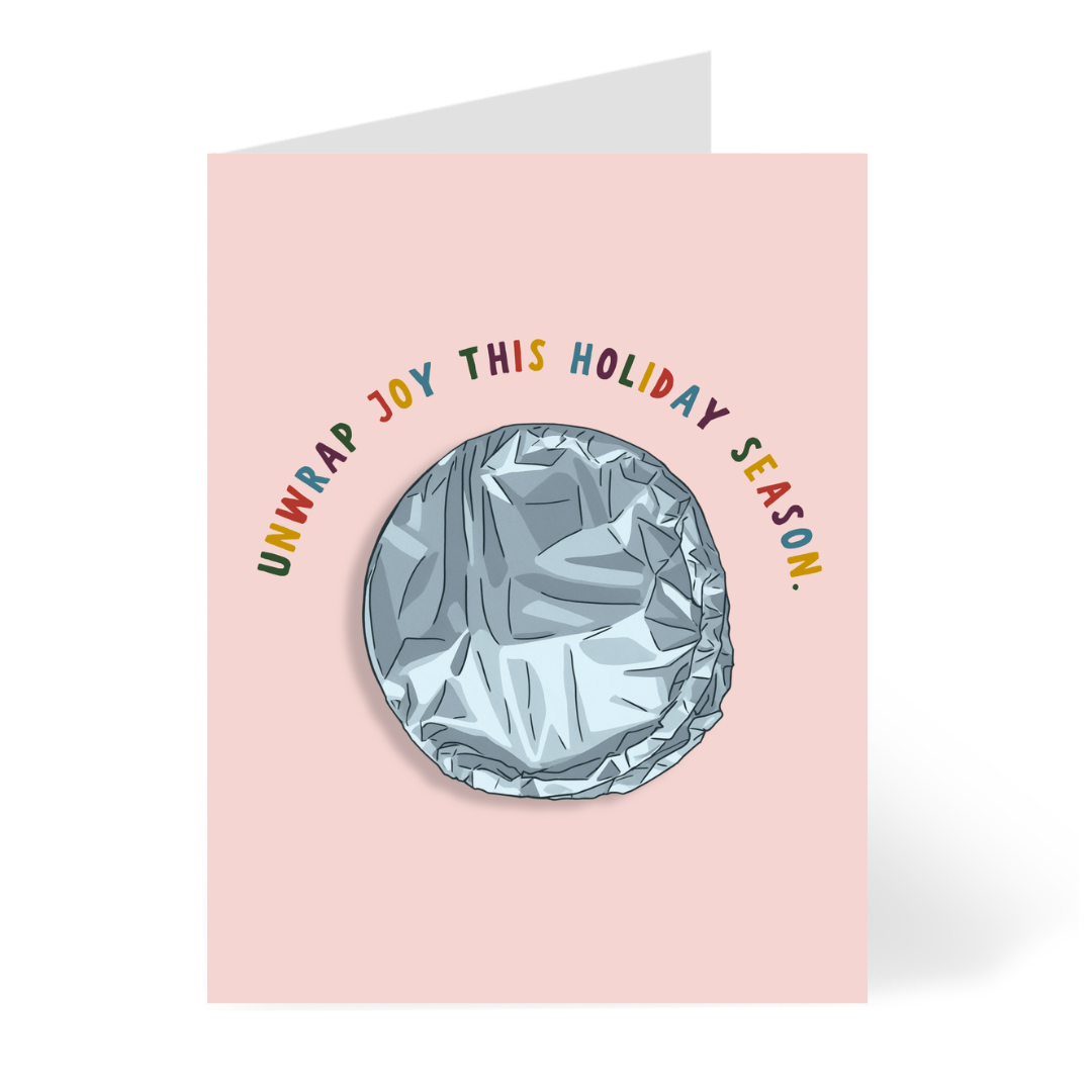 Unwrap Joy Christmas Card | Foodie Holiday