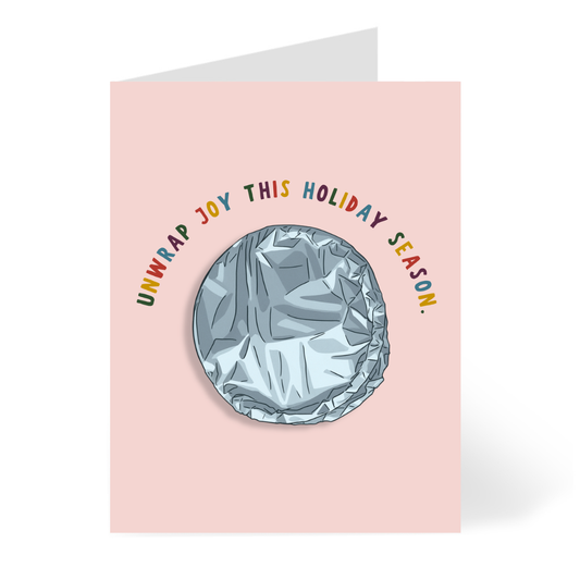Unwrap Joy Christmas Card | Foodie Holiday