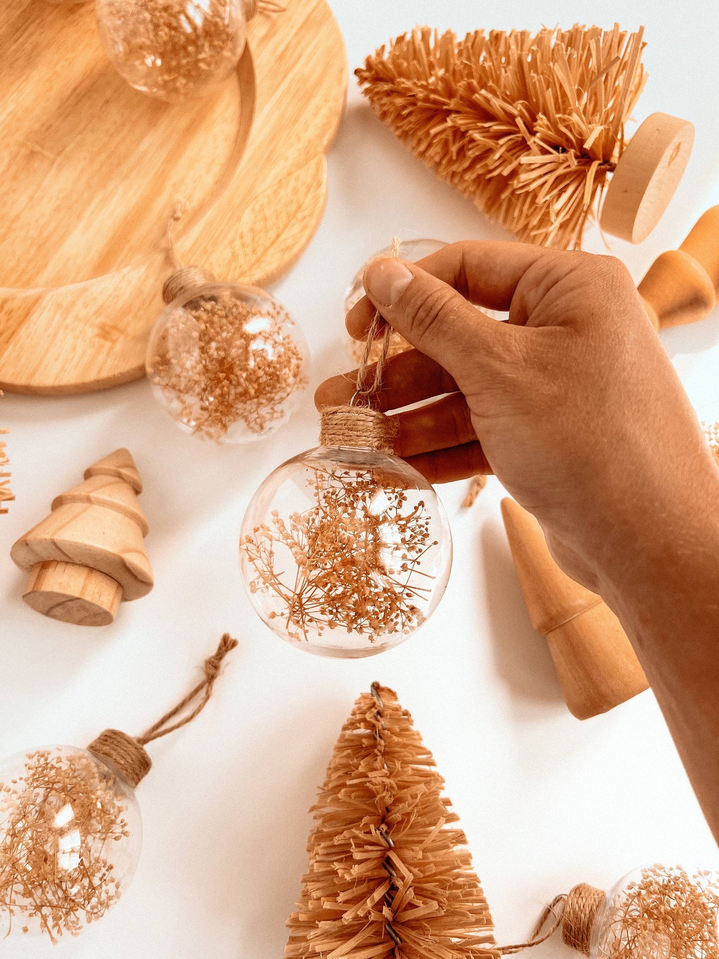 Dried Floral Ornament | Boho Christmas Tree Decor