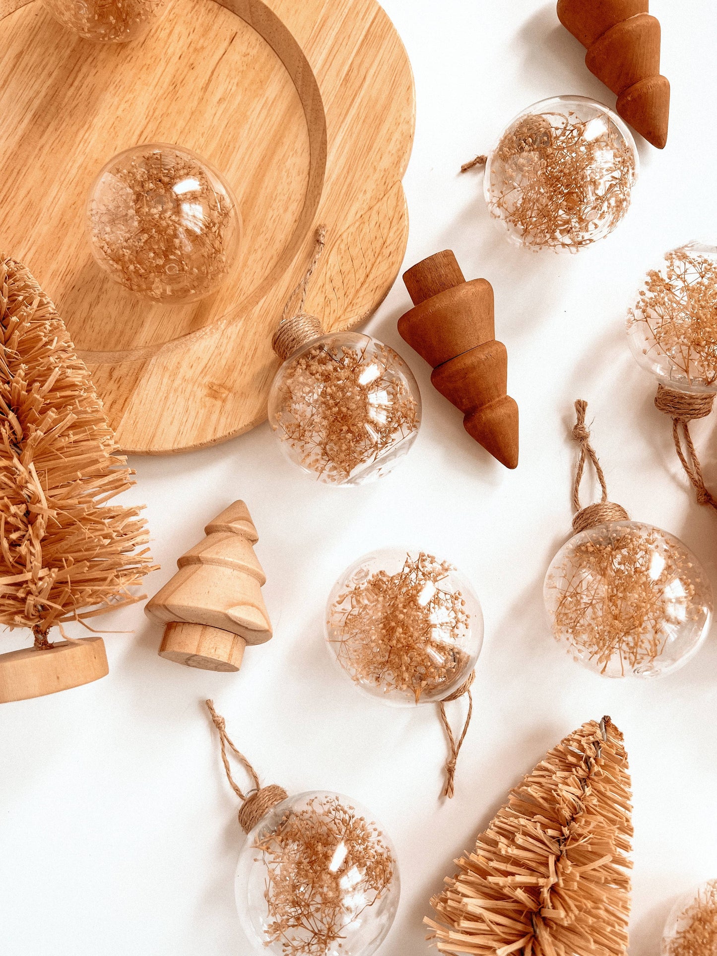 Dried Floral Ornament | Boho Christmas Tree Decor