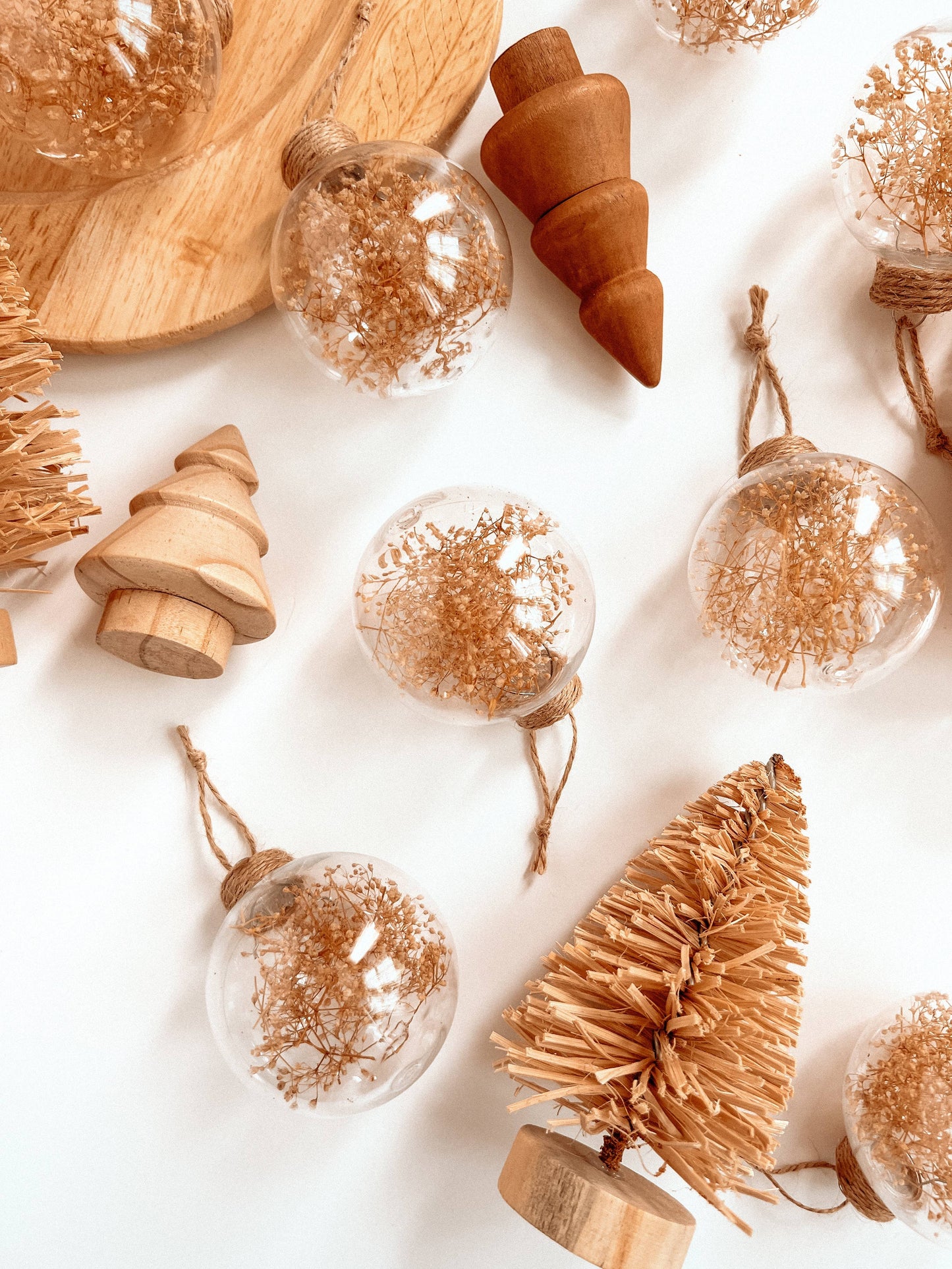 Dried Floral Ornament | Boho Christmas Tree Decor