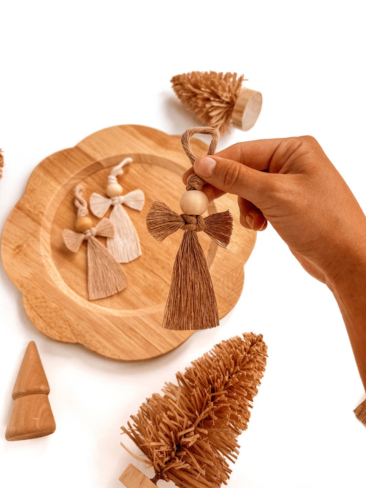 Macrame Ornament | Boho Angel | Christmas Tree Holiday Decor