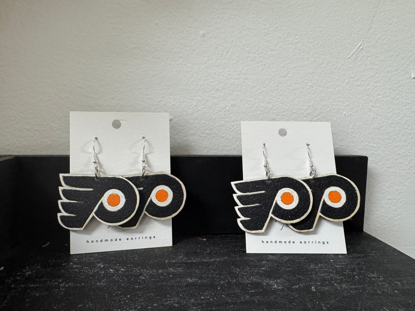 Flyers Dangle Wood Earrings