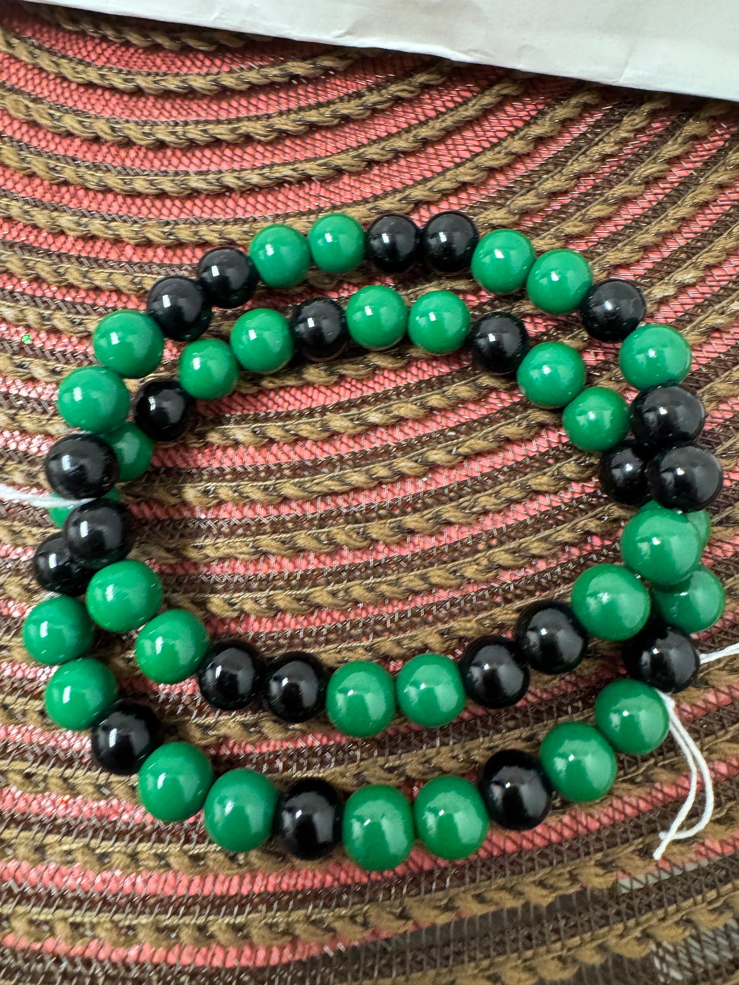 Eagles Green Beaded Bracelet