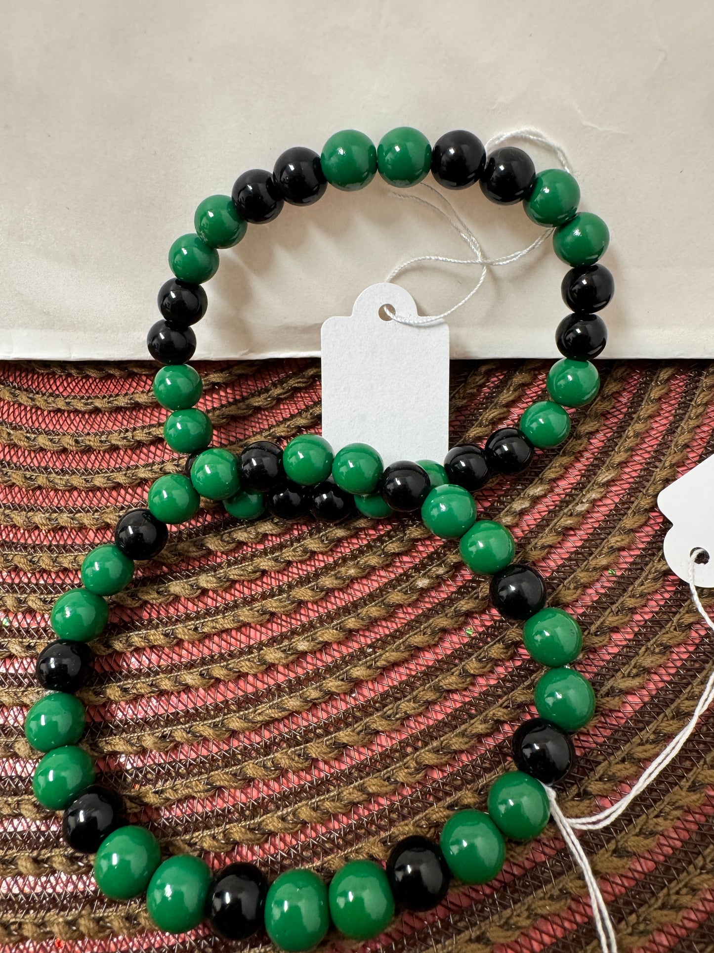 Eagles Green Beaded Bracelet