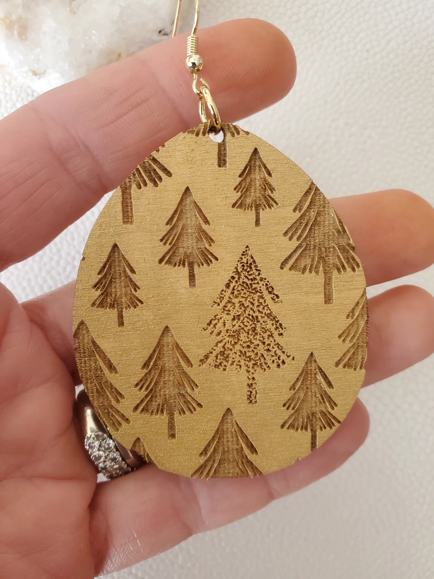 Evergreen Forest Christmas Winter Earrings