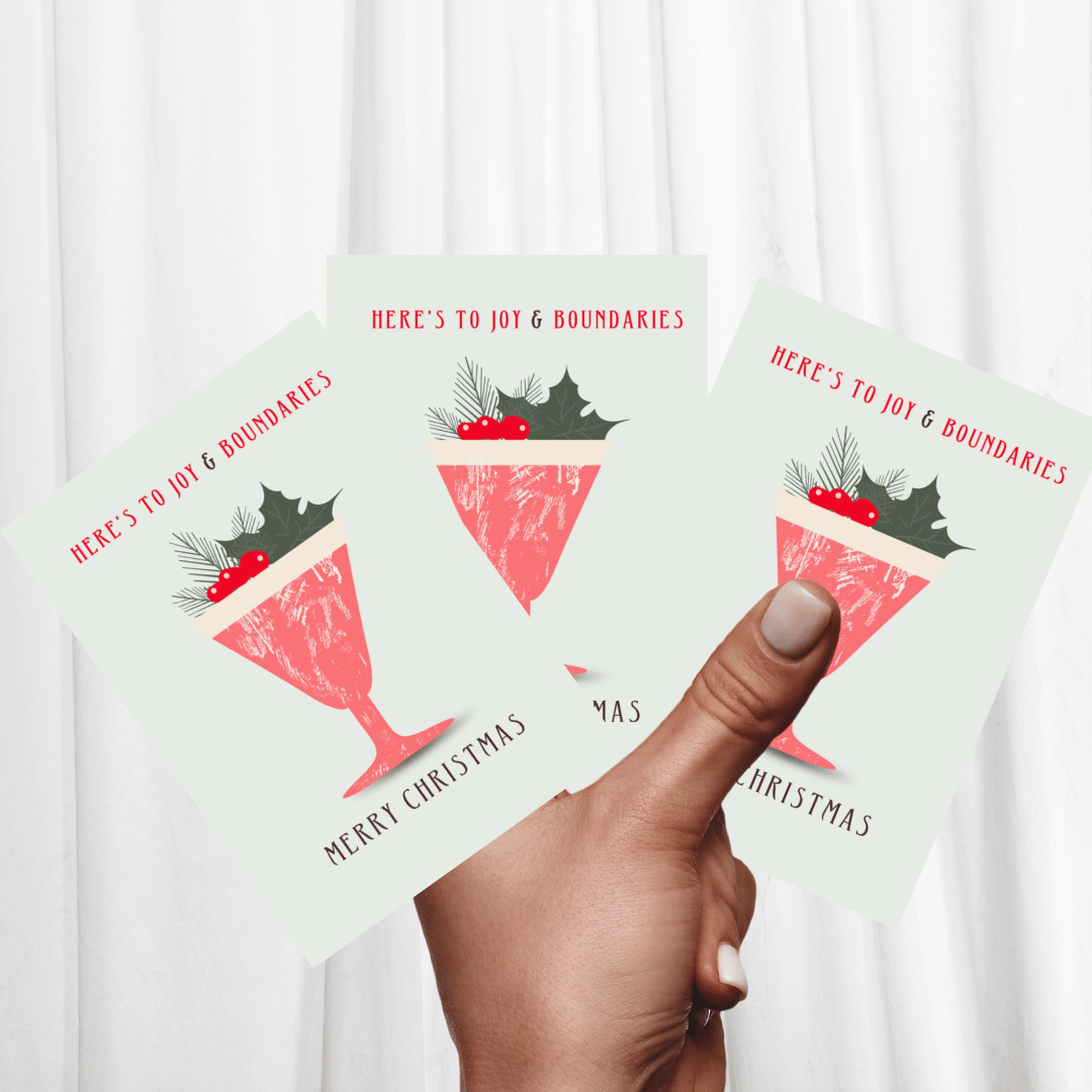 Joy and Boundaries | Retro Vintage Style Christmas Card