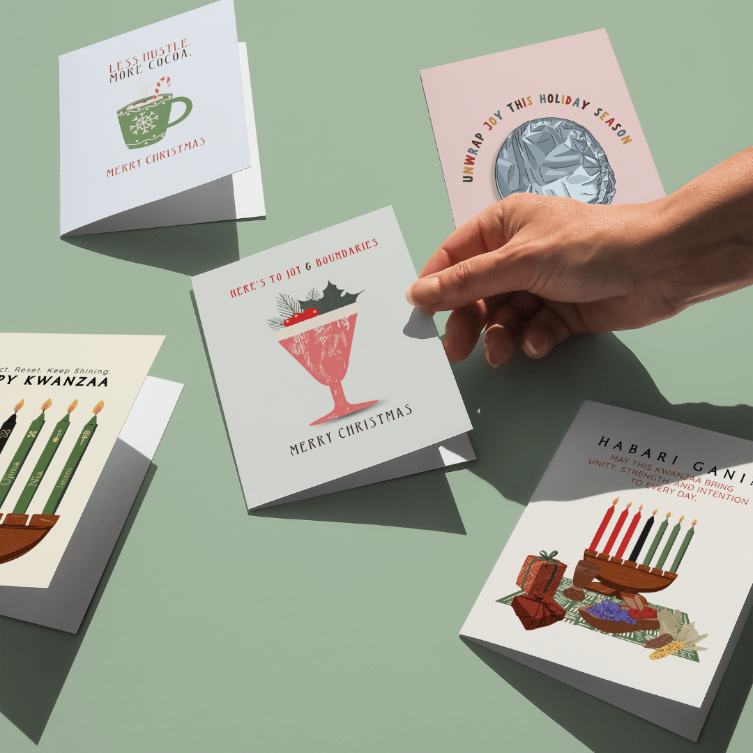 Unwrap Joy Christmas Card | Foodie Holiday