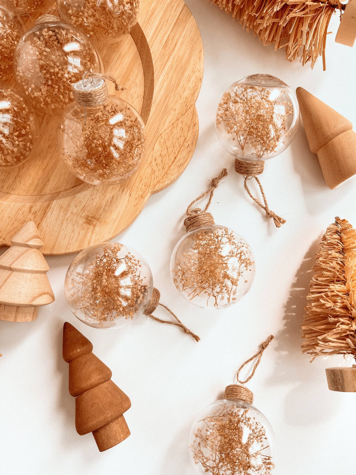 Dried Floral Ornament | Boho Christmas Tree Decor