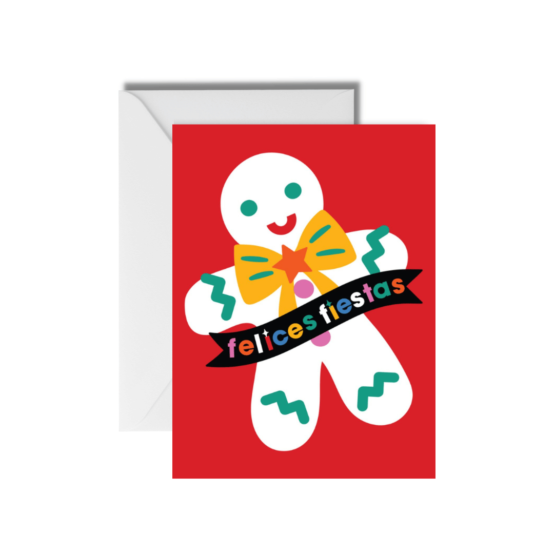 Ginger Bread Christmas Card - Spanish | Latina Artist