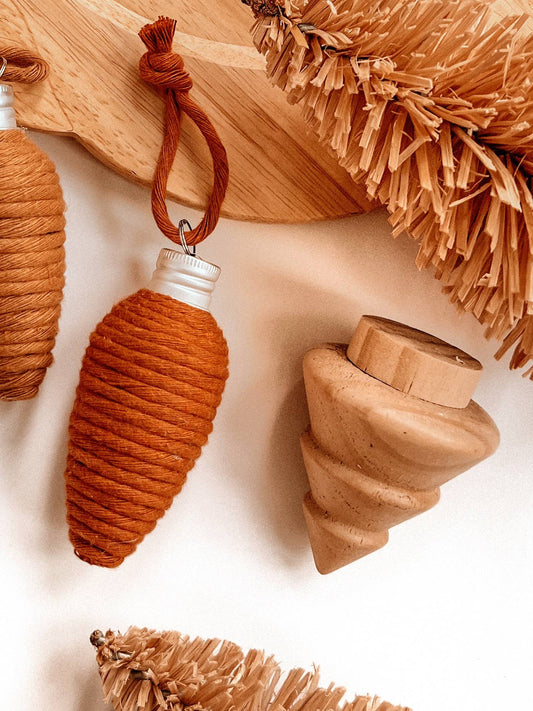 Macrame Ornament | Wrapped Bulb | Boho Christmas Tree Decor