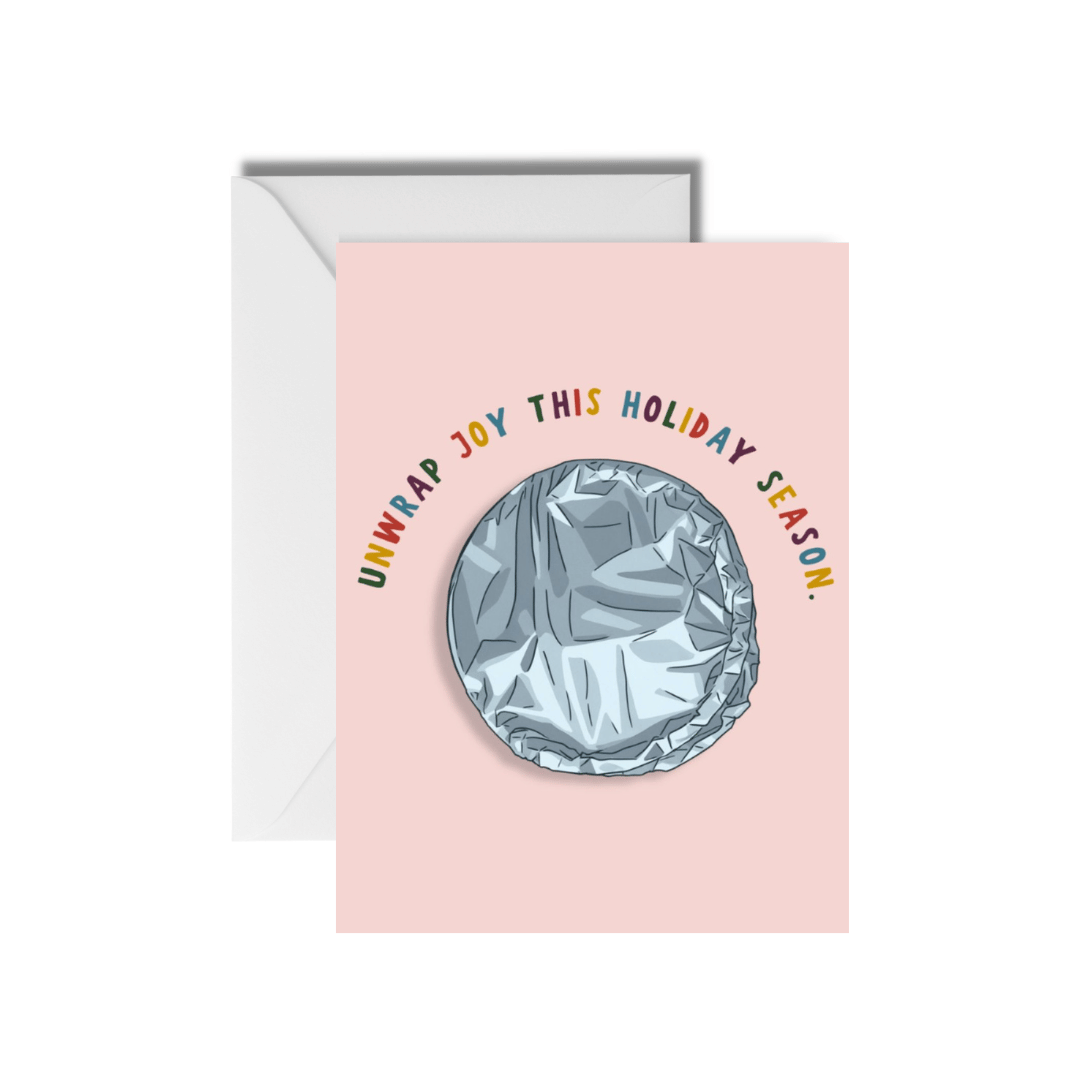 Unwrap Joy Christmas Card | Foodie Holiday