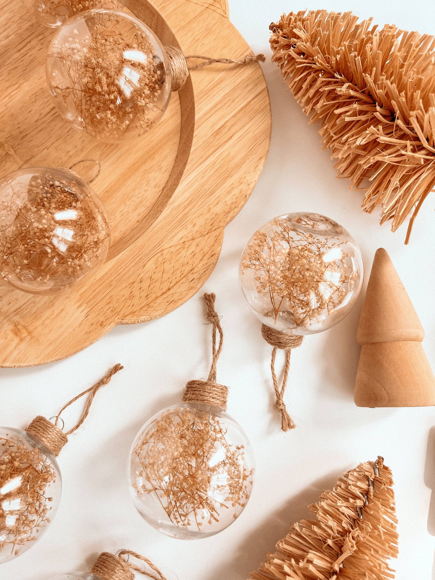 Dried Floral Ornament | Boho Christmas Tree Decor