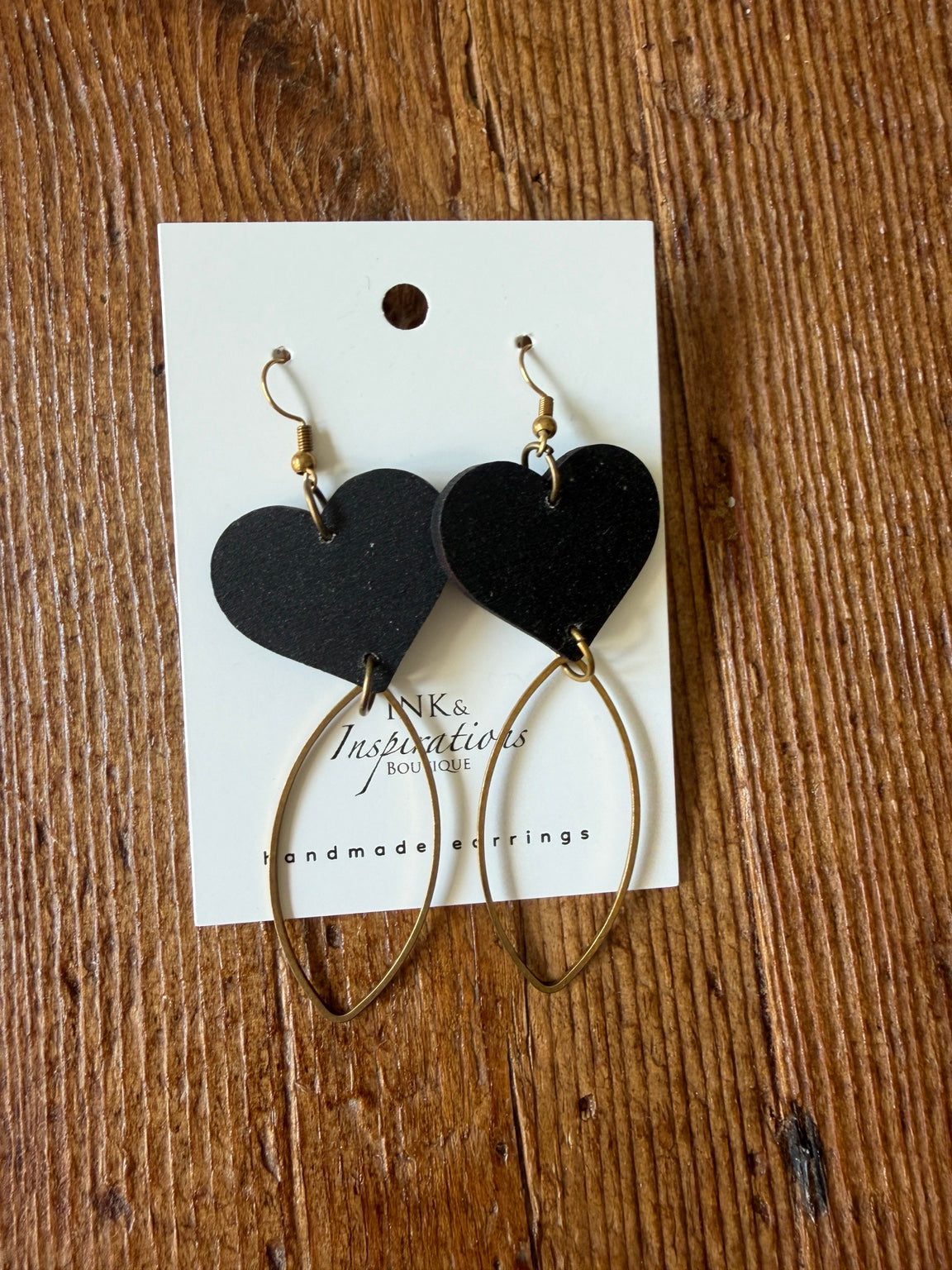 Golden Heartstrings earrings
