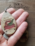 CHRISTMAS TRUCK EARRINGS