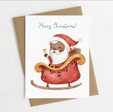 Santa’s Sleigh Christmas Card