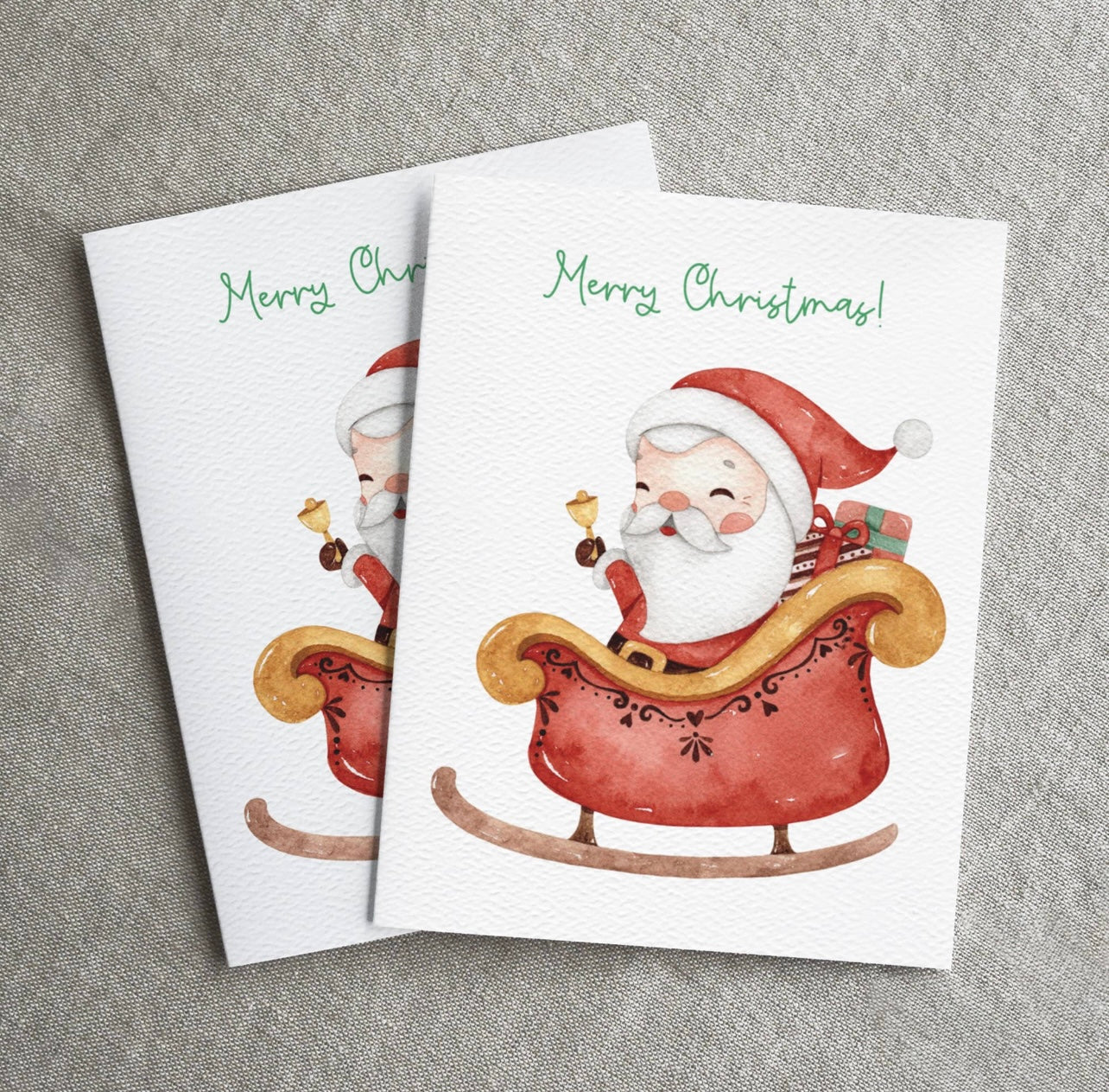 Santa’s Sleigh Christmas Card