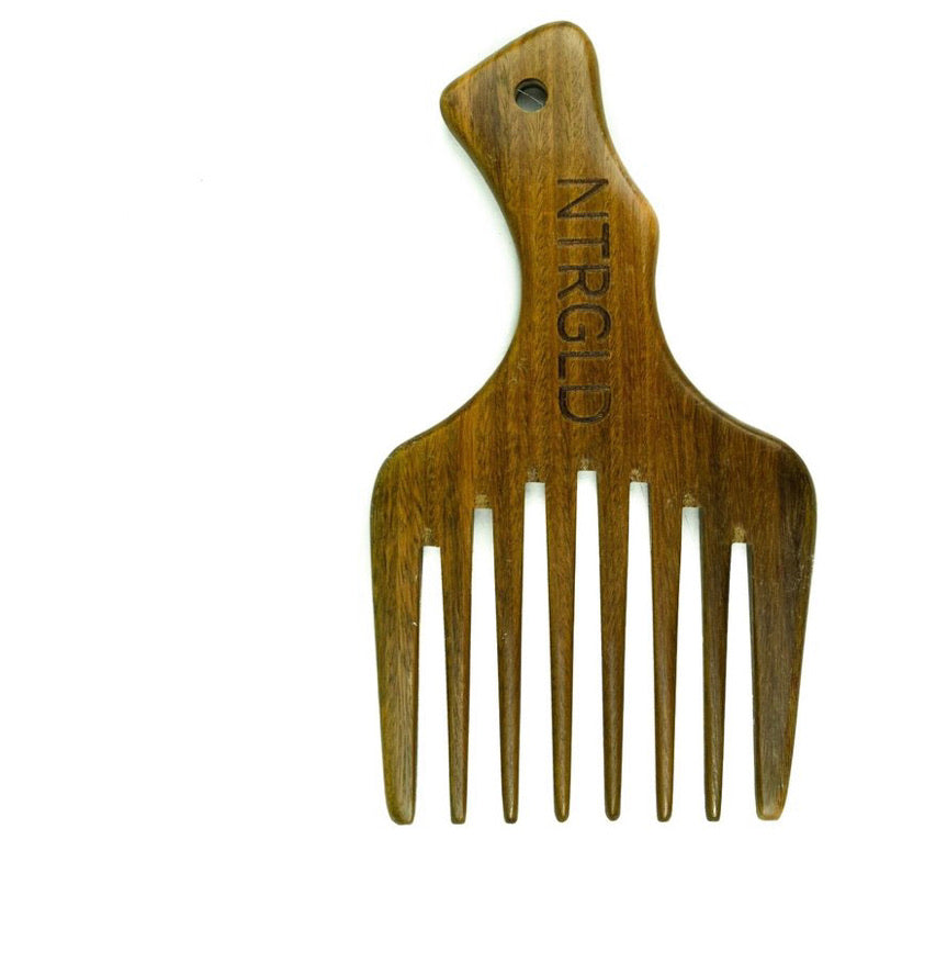 Wooden Thick Hair Pick