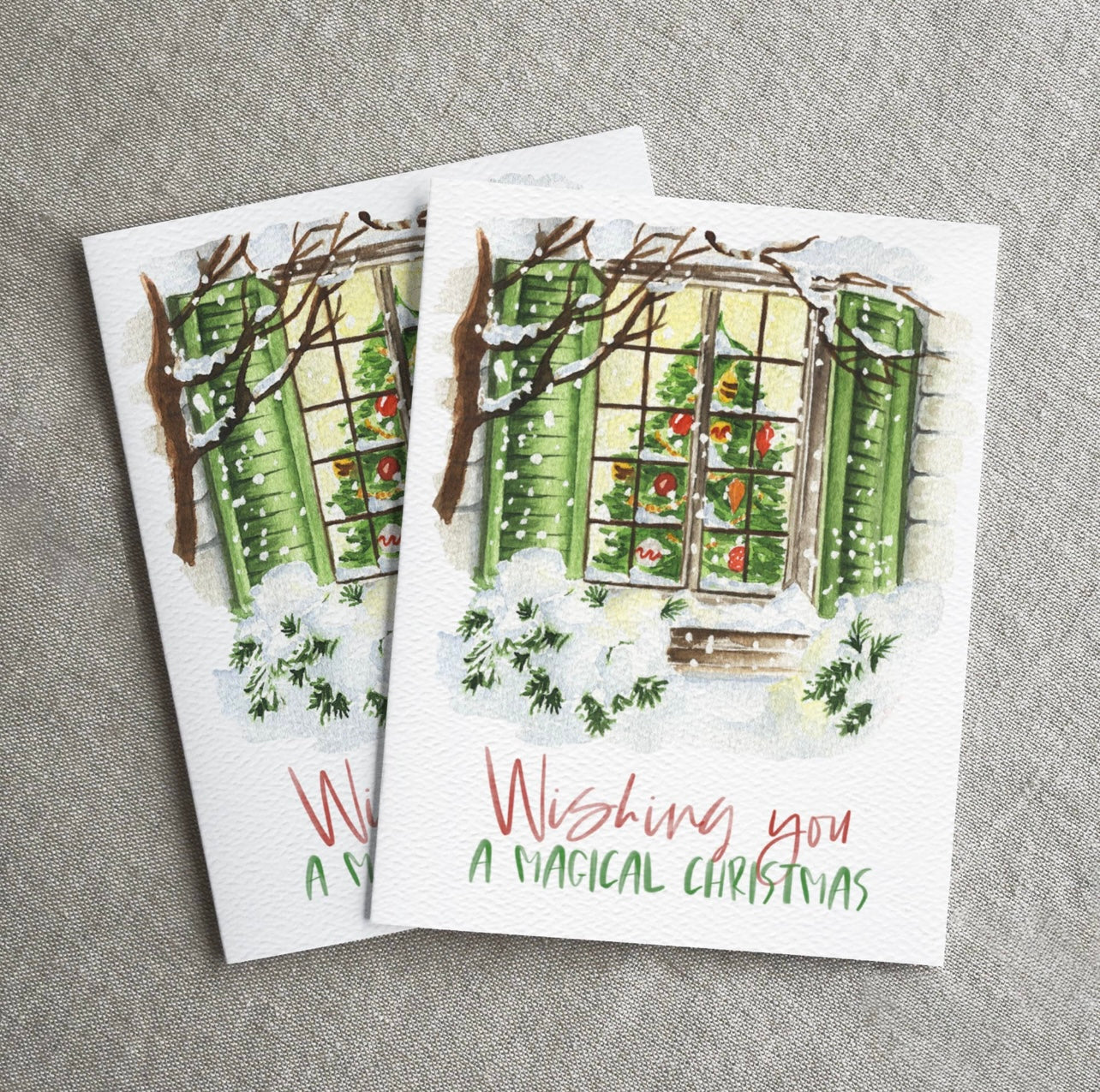 Magical Christmas Window Card