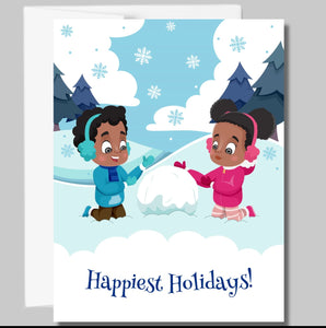 Happiest Holiday African American Christmas Card