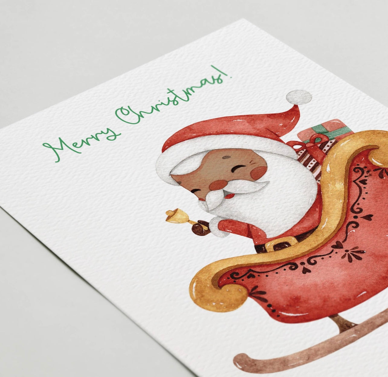 Santa’s Sleigh Christmas Card