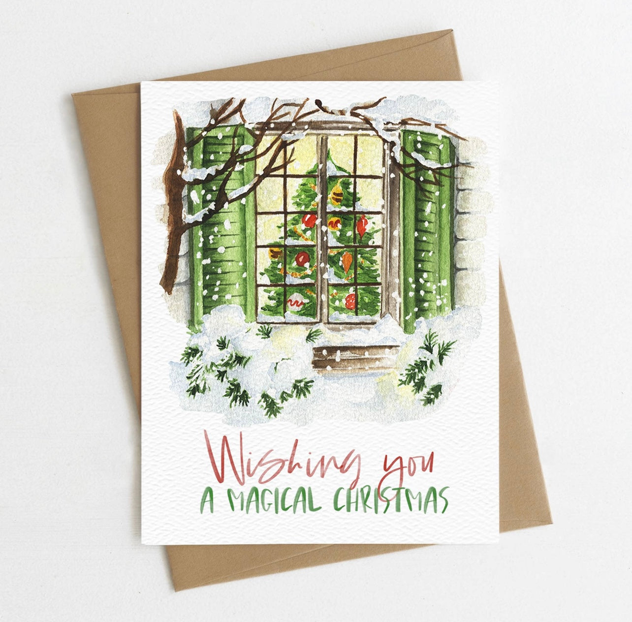 Magical Christmas Window Card