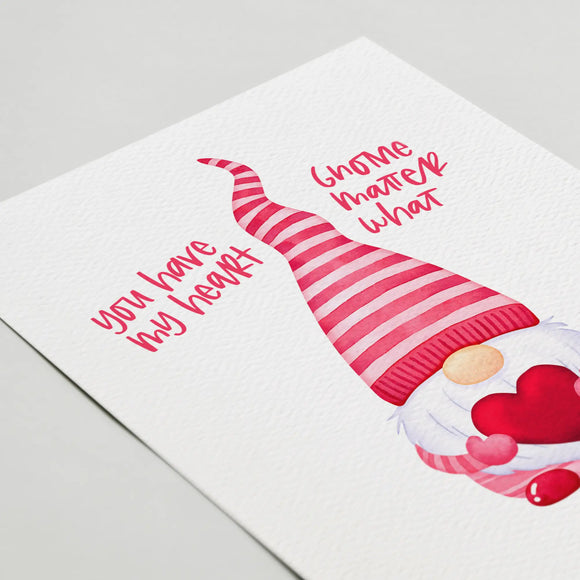 Valentine’s Day Gnome Card