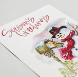 Season’s Greeting Snowman Card