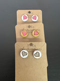 Heart Stud Earrings